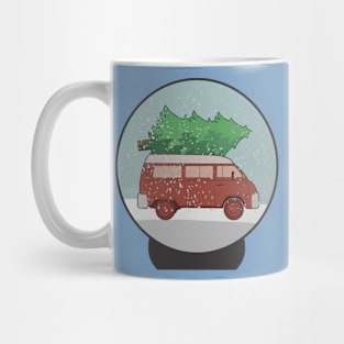 All Ready for a Christmas Trip Snowglobe Mug